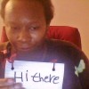 Holding A Hi There Sign